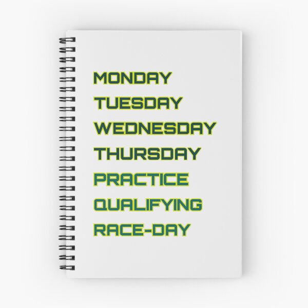 Item preview, Aston -  Days of the race week designed and sold by ClanRaeDesign.