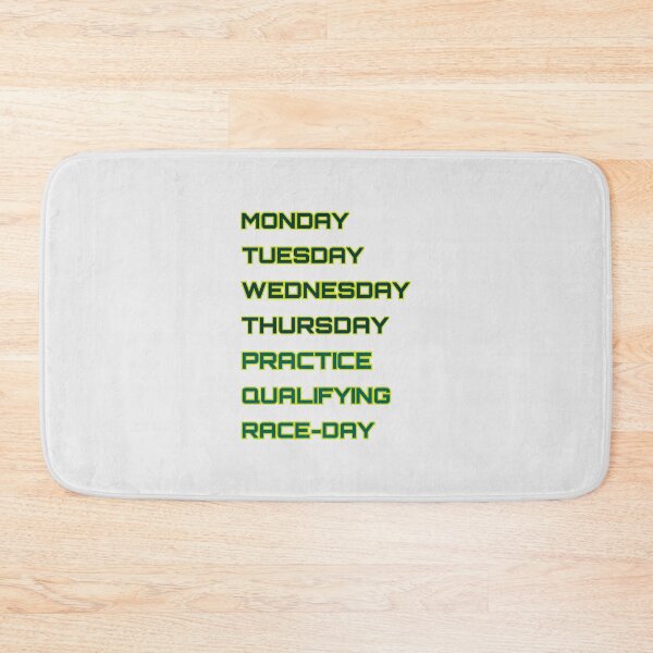 Item preview, Aston -  Days of the race week designed and sold by ClanRaeDesign.