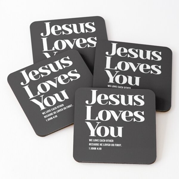 Item preview, Jesus Loves You - Christian Quote 1 John 4:19 designed and sold by cidolopez.