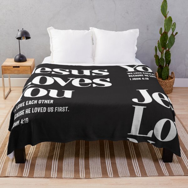 Item preview, Jesus Loves You - Christian Quote 1 John 4:19 designed and sold by cidolopez.
