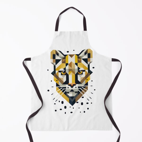 Item preview, Geometric elegance – big cat in abstract form designed and sold by Kisho.