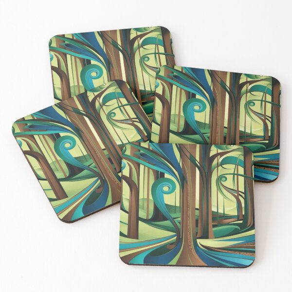 Item preview, Abstract Fantasy Forest designed and sold by Forest Aura Vibes.