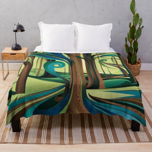 Item preview, Abstract Fantasy Forest designed and sold by Forest Aura Vibes.