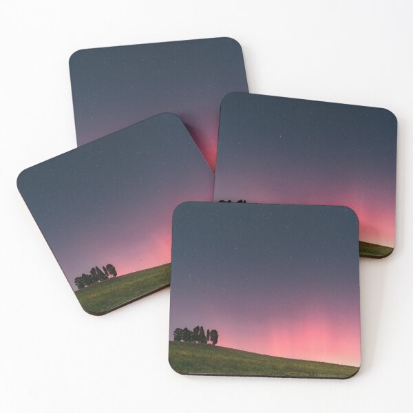 Item preview, Very rare Northern Lights in the skies of Tuscany, Italy. October 2024 designed and sold by Stefano Orazzini.