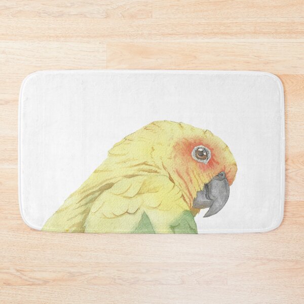 Item preview, Sun conure parakeet parrot watercolor portrait designed and sold by L'Atelier Oranjade.