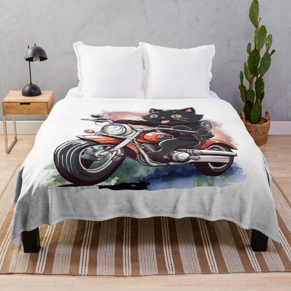 Item preview, Biker Black Cat: Ride Fast, Live Free. designed and sold by ChenEngEng.