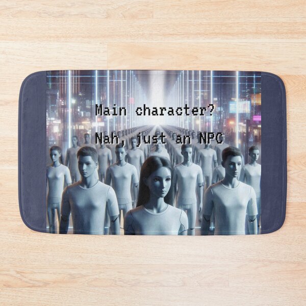 Item preview, NPC Vibes - Main Character? Nah, just NPC! designed and sold by nature. electrified..