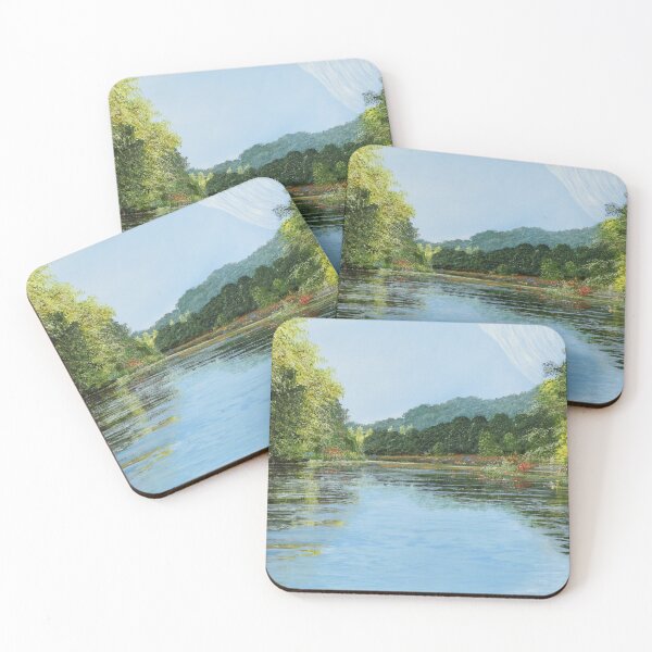 Item preview, Open view - of a lake with curtain designed and sold by art paintings.