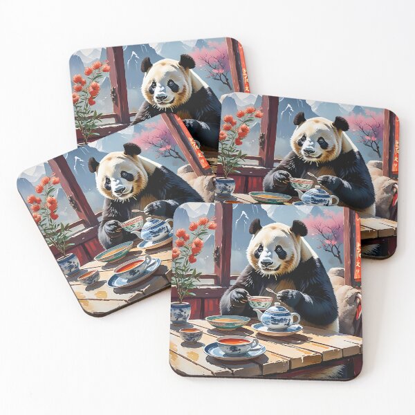 Item preview, Panda Tea Time designed and sold by Paw's Arts.