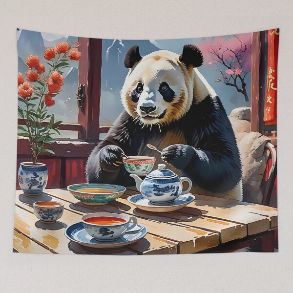 Item preview, Panda Tea Time designed and sold by Paw's Arts.