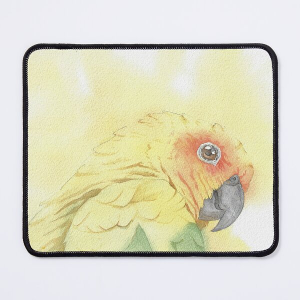 Item preview, Copy of Sun conure parakeet parrot watercolor portrait designed and sold by L'Atelier Oranjade.