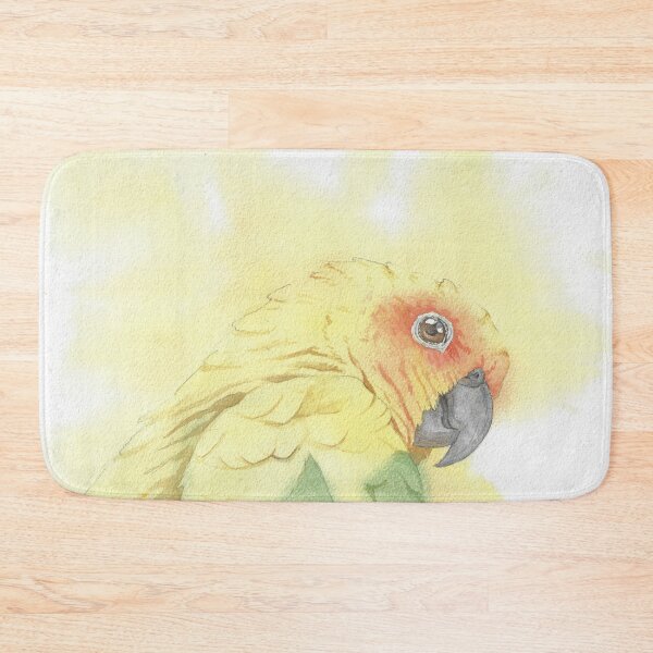 Item preview, Copy of Sun conure parakeet parrot watercolor portrait designed and sold by L'Atelier Oranjade.