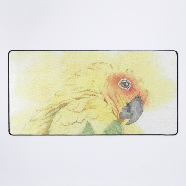 Item preview, Copy of Sun conure parakeet parrot watercolor portrait designed and sold by L'Atelier Oranjade.