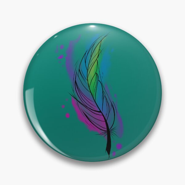 Item preview, Piuma colorata ad acquerello  designed and sold by Art17-.