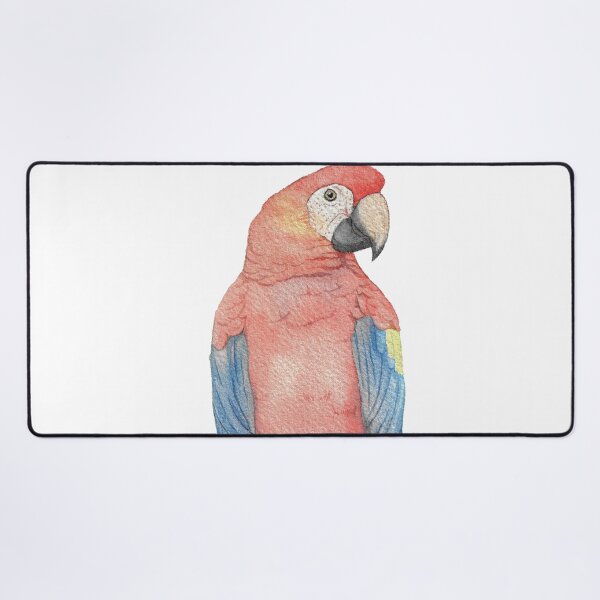 Item preview, parrot macaw macao ara bird watercolor portrait designed and sold by L'Atelier Oranjade.