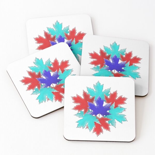 Item preview, Maple leaf red N teal designed and sold by TerenceLacey.