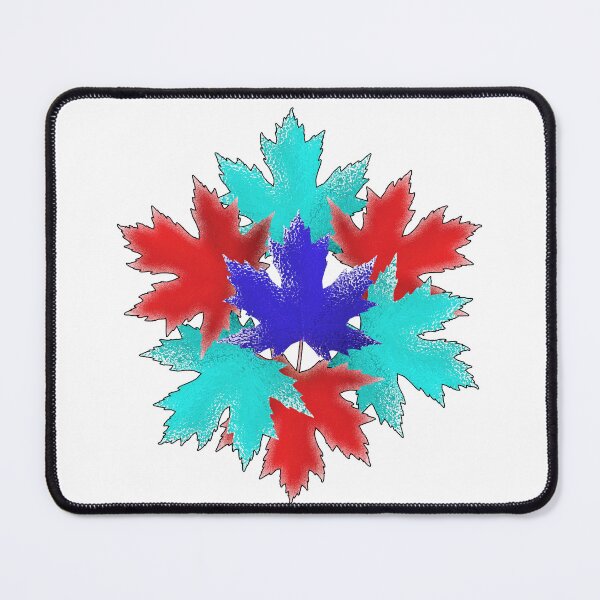 Item preview, Maple leaf red N teal designed and sold by TerenceLacey.