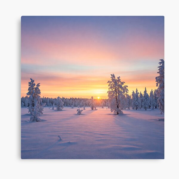 Item preview, Snowy sunset designed and sold by DividY.