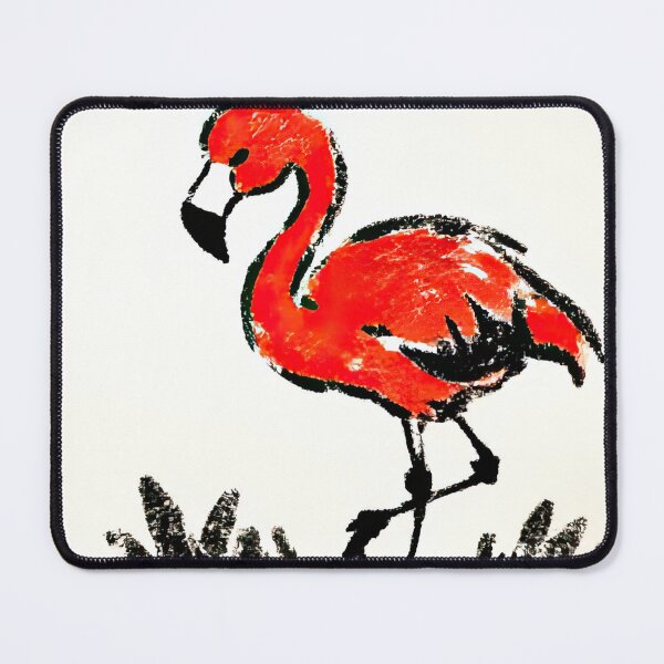 Item preview, Cute Art Simplified Anime Style Flamingo Ink Sketch designed and sold by SunkenCost.