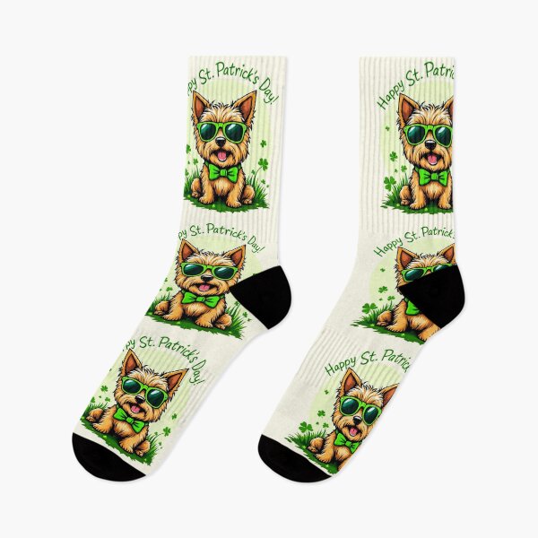 Item preview, St. Patrick’s Day Cairn Terrier 3 designed and sold by SteadyRolling.