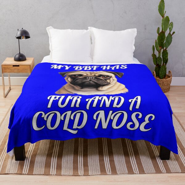 Item preview, Pug Pet Dog Owner Art Design My BFF Has Fur And A Cold Nose designed and sold by fantasticdesign.