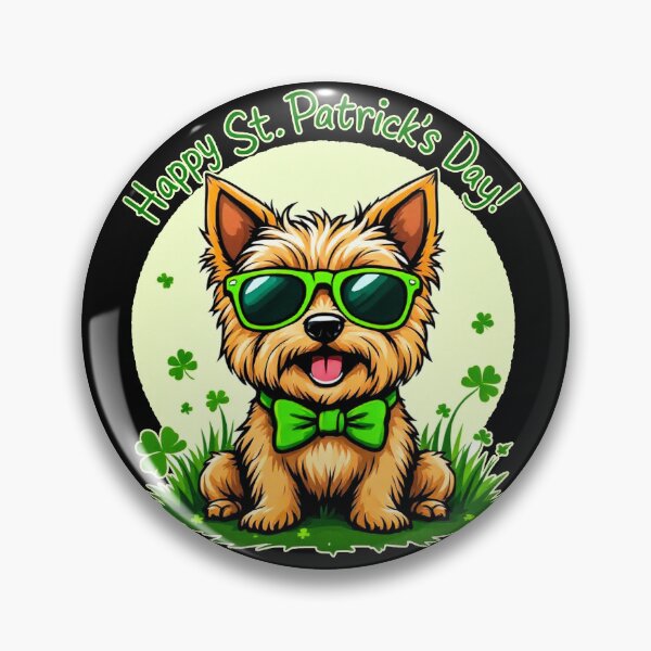 Item preview, St. Patrick’s Day Cairn Terrier 3 designed and sold by SteadyRolling.