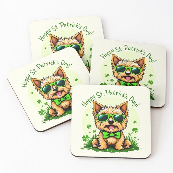 Item preview, St. Patrick’s Day Cairn Terrier 3 designed and sold by SteadyRolling.