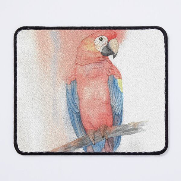 Item preview, macaw macao parrot ara bird watercolor portrait designed and sold by L'Atelier Oranjade.
