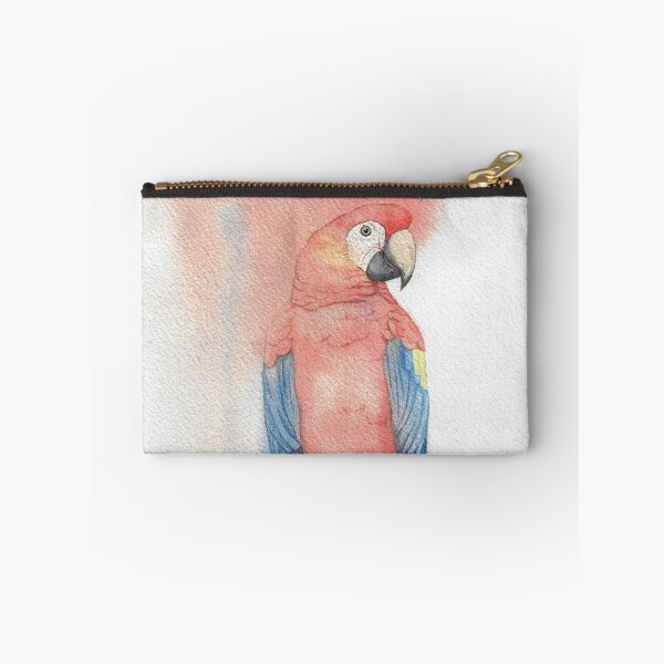 Item preview, macaw macao parrot ara bird watercolor portrait designed and sold by L'Atelier Oranjade.