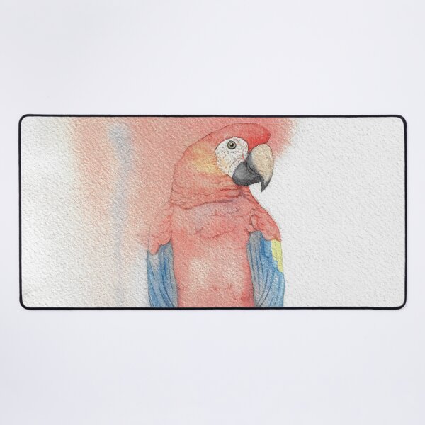 Item preview, macaw macao parrot ara bird watercolor portrait designed and sold by L'Atelier Oranjade.