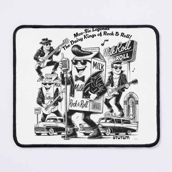 Item preview, Milk Carton- The Dairy Kings of Rock & Roll designed and sold by 8Totem.