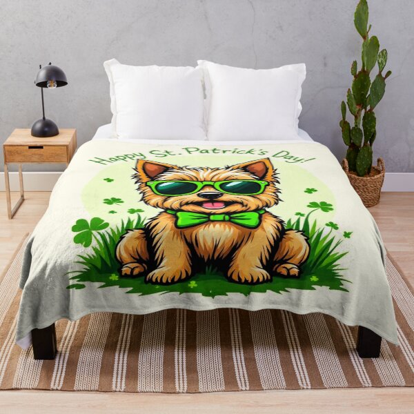 Item preview, St. Patrick’s Day Cairn Terrier 3 designed and sold by SteadyRolling.