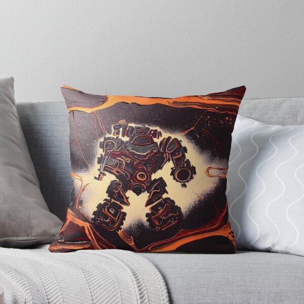 Item preview, Mech Robot Acrylic Pour Painting 047 designed and sold by Paws Of Aries.