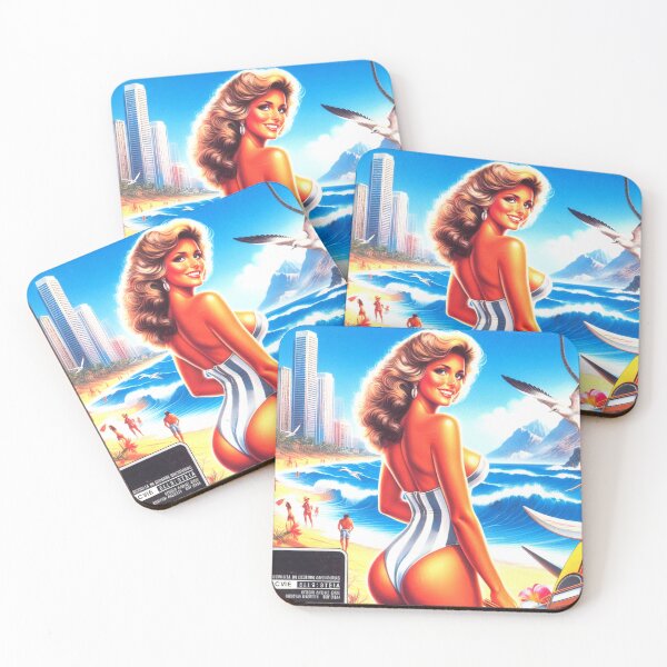 Item preview, Mujer de verano caliente vintage designed and sold by PulpVintage.