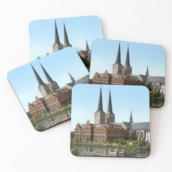 Item preview, Lübeck seen from the river designed and sold by 19th Century in Color.
