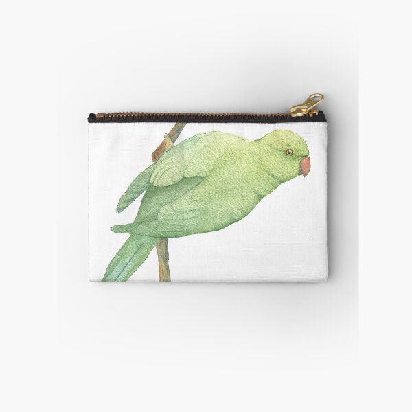 Item preview, rose-ringed parakeet watercolor parrot designed and sold by L'Atelier Oranjade.