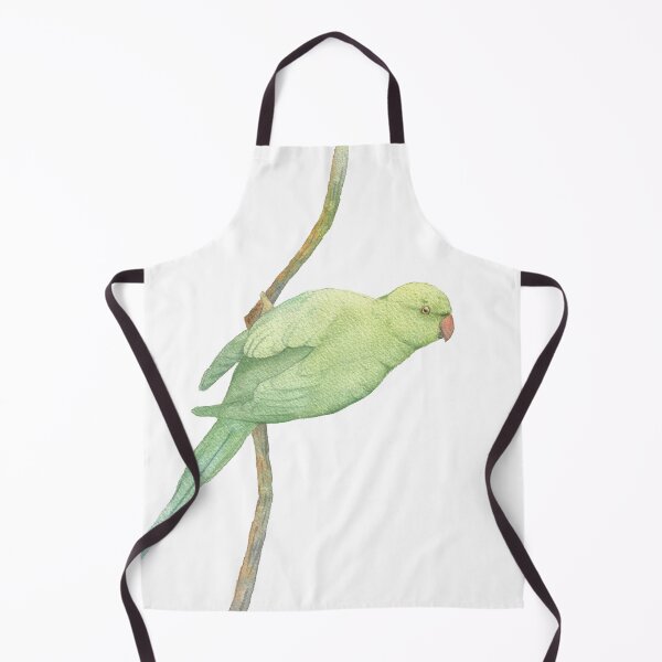 Item preview, rose-ringed parakeet watercolor parrot designed and sold by L'Atelier Oranjade.