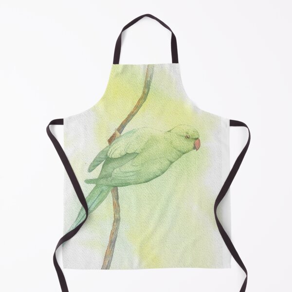 Item preview, Rose-ringed parakeet watercolor parrot v2 designed and sold by L'Atelier Oranjade.