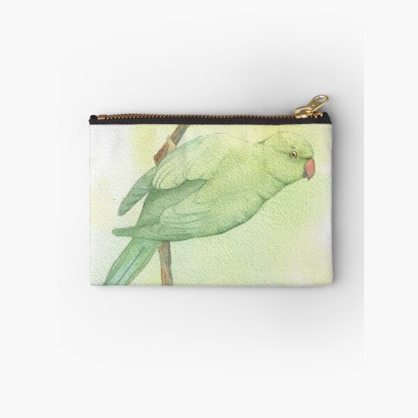 Item preview, Rose-ringed parakeet watercolor parrot v2 designed and sold by L'Atelier Oranjade.