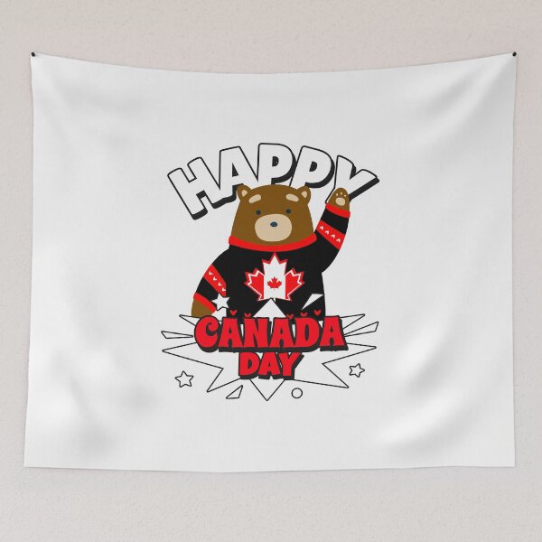 Item preview, Happy Canada Day Bear designed and sold by Sartoris Art.