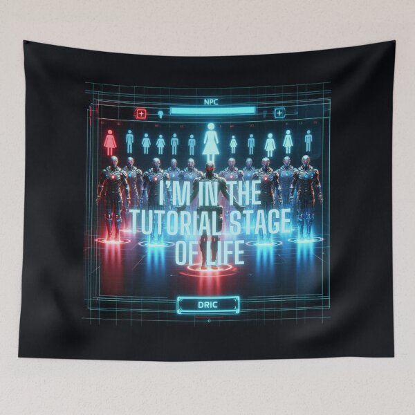 Item preview, NPC Vibes - I'm in the Tutorial Stage of Life designed and sold by nature. electrified..