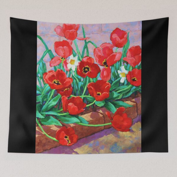 Item preview, Scarlet Tulips designed and sold by Foxloxart.