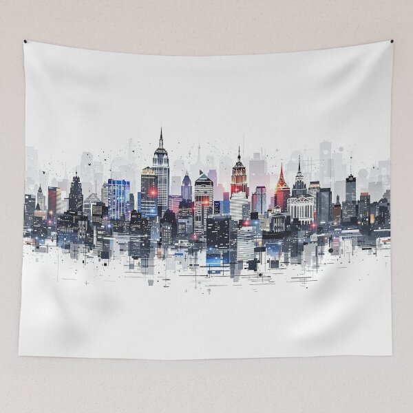 Item preview, Urban skyline designed and sold by Emile-Sabord.