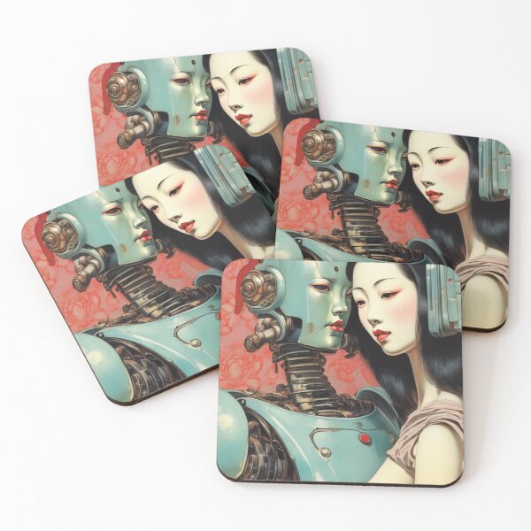 Item preview, Robot Shunga Hybrid Erotic Art Imitation | #75 designed and sold by NickWhittleArt.