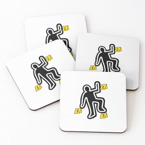 Item preview, Crime Scene Chalk Outline designed and sold by HallyuHeaven.
