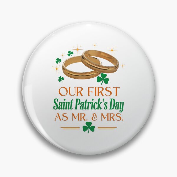 Item preview, Our First St. Patrick’s Day As Mr. & Mrs. Lucky In Love, Blessed For Life designed and sold by elynne9.