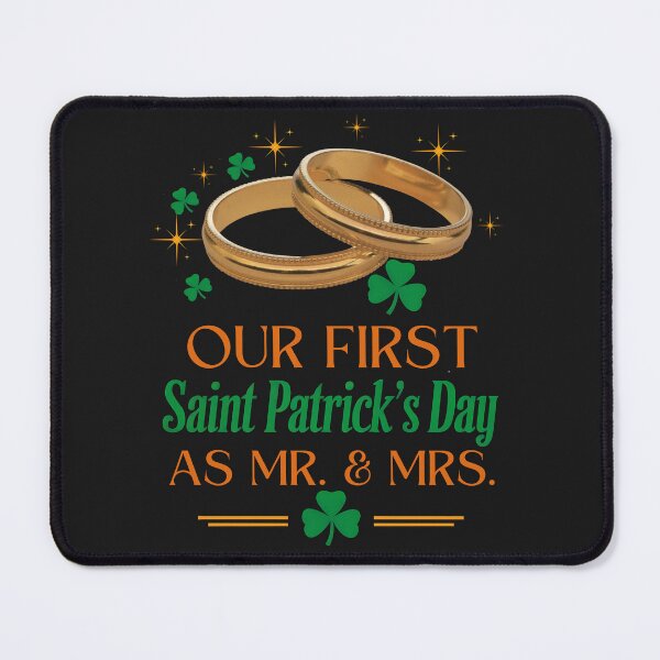 Item preview, Our First St. Patrick’s Day As Mr. & Mrs. Lucky In Love, Blessed For Life designed and sold by elynne9.