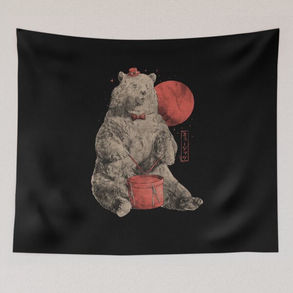 Item preview, Drum Bear Cute Music Animal designed and sold by EduEly.