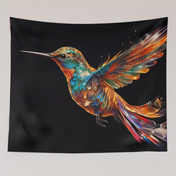 Item preview, Flaming Flight: A Hummingbird's Dance designed and sold by anytka.