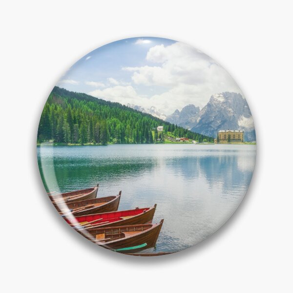 Item preview, Boats on the Lake Misurina and Dolomites mountains, Italy designed and sold by Stefano Orazzini.